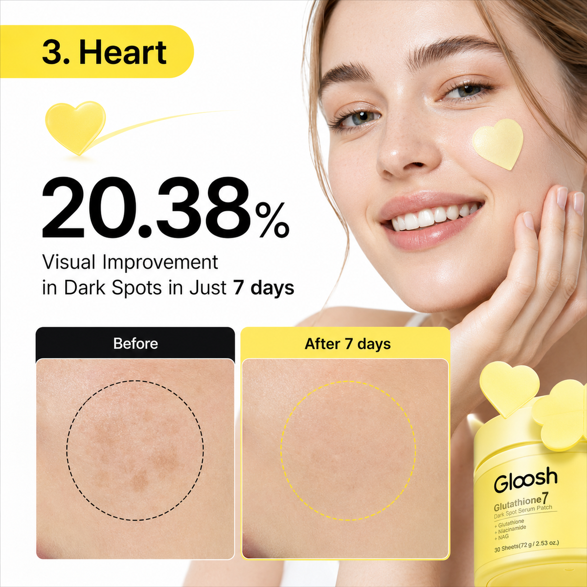 Glutathione Patches - Visibly Fade Dark Spots in Just 7 Days