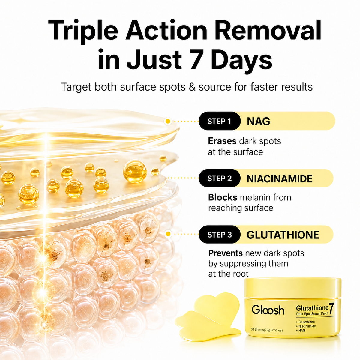 Glutathione Patches - Visibly Fade Dark Spots in Just 7 Days
